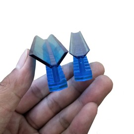 SOTRLO Car Paintless Dent Repair Tool Kit Stainless Steel Dent Remover, Adhesive Blue Green Glue Tabs Tools Kit, Long Dent Repair Tools (10 pcs Blue)