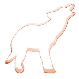 Howling Wolf Copper Cookie Cutter