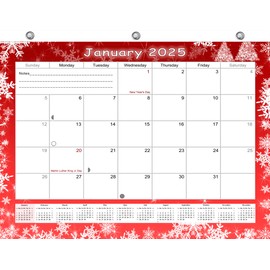 2024-2025 Calendar 18 Months Student Calendar/Planner for 3-Ring Binder, Desk, or Wall -v029