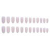 24pcs Nail Tips False Nails Long Moisturizing Pink Shell Aurora