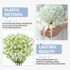6Pcs Artificial Flowers,White Faux Fake Flower Bouquet Decoration,DIY Small Dried