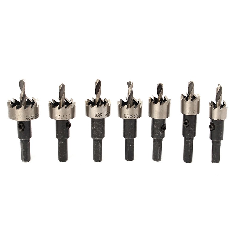 12PCS HSS Drill Bit Hole Saw Tooth Set Stainless Steel