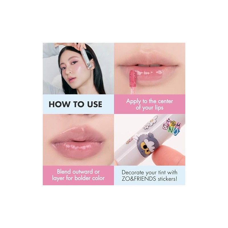 rom&nd Rom&nd Zo&friends The Juicy Lasting Tint DIY Set #03