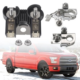 AL3Z-14526-AA 250Amp/125Amp Battery Fuselink Fuse w Nuts Compatible with 2011-2014 Ford F150 Include Battery Fuse and Positive & Negative Battery Terminal Clamps BT4Z-14450-AA