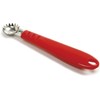 Norpro Descorazonador de Frutas de Acero Inoxidable, Rojo y Acero