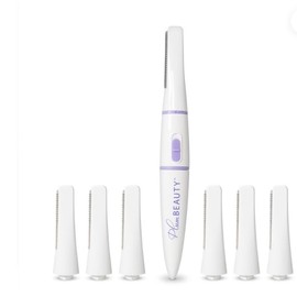 Set Sónico de Dermaplaning con 7 Cabezales de Cartucho, para Depilación Facial, Fácil y sin Dolor