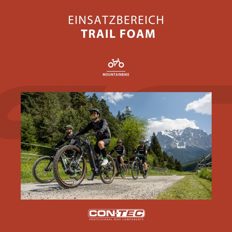 CONTEC Trail Foam Bicycle Grip 129 mm Shock Absorbing Foam