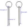 4 Pack Quick Release Pin, Diameter 1/4"(6.3mm), Overall Length 3.75"(95mm),