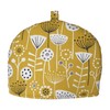 CUSHIONS2U Handmade Scandi Style Bergen Ochre Yellow, Grey Large Tea