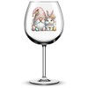 x12 Gnome Spring Easter Rabbit Glass Vinyl Decal Stickers Colour