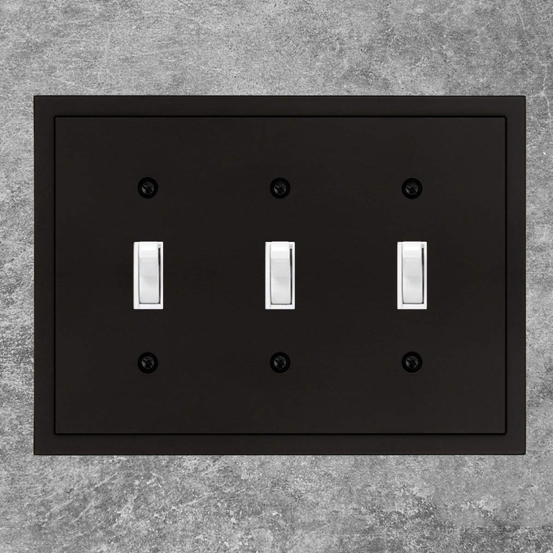 Modern Edge Decorative Wall Plate Switch Plate Outlet Cover, Durable