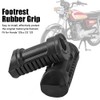 TKSE Motorcycle Footrests, Rubber Plate Front Footrest Rubber Pad Grip