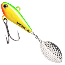SpinMad 35 g lead head spinner - jig spinner, colour: favourite bait: green lemon