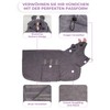Bibykivn Dog Bathrobe, Quick-Drying Microfibre Bath Towel, Adjustable Dog Towel,