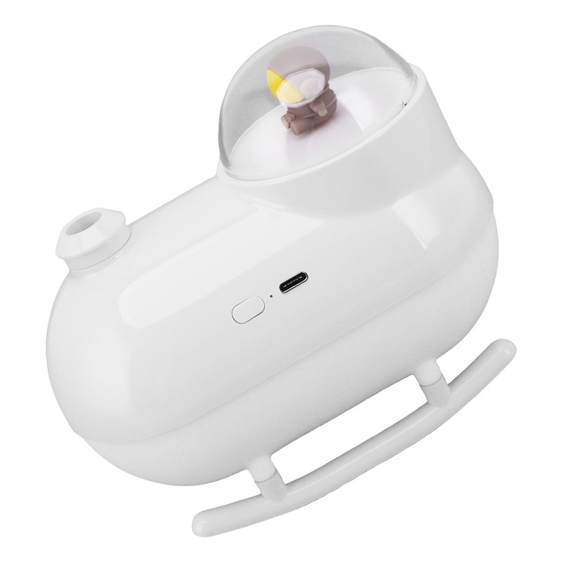Small Humidifier Desktop Humidifier Cartoon Astronaut Train Colorful Lighting USB