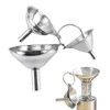 3 Sizes Stainless Steel Funnels Kitchen Set for Essential/Cooking Oils