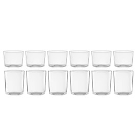 Oneida 895977 Stackables Clear Short & Tall Glasses, Set Of 12