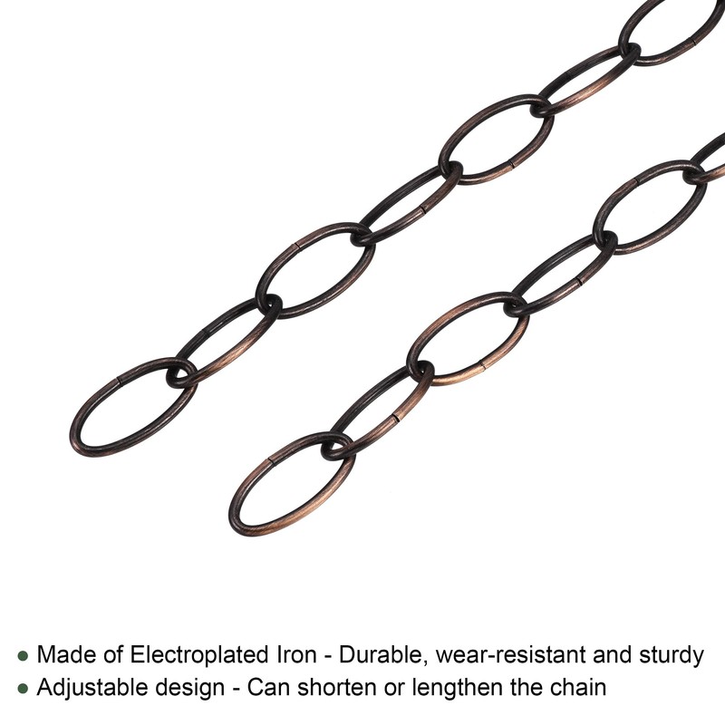 YOKIVE 2pcs Pendant Light Fixture Chain Hanging Chain Adjustable Hanging
