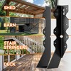 25 Pcs Black Joist Hangers 2x8, Rafter Brackets , Hurricane