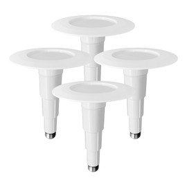 Soliseed 4 Inch LED Can Lights Length Adjustable Recessed Lights,Recessed Light Conversion Kit,Retrofit Downlight,9W=40W,2700KSoft White,500LM,Dimmable,EasyInstall Screw in Light Fixture,4-Pack