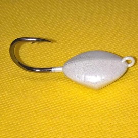 T&A Jigs 5PK TOG BLACKFISH Pearl White SHEEPSHEAD Ocean Sea Sweeper JIGS Tautog Porgy  - 1.5oz