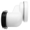 100mm Toilet Offset pan Connector PVC Waste Pipe Connector