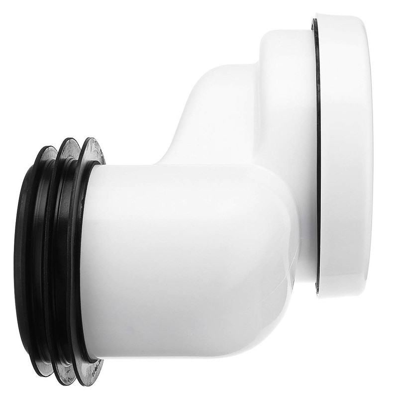 100mm Toilet Offset pan Connector PVC Waste Pipe Connector
