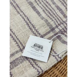 Serena & Lily NEW Serena & Lily Ridge Stripe Pillow Cover (22” SQ)-Lavender Purple