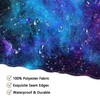Luminora Outer Space Starry Galaxy Shower Curtain for Bathroom Cosmic