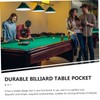 CORHAD 6pcs Cotton Billiard Net Pockets for Pool Tables Replacement
