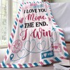Zzkol Valentines Day Gifts Flannel Throw Blanket, I Love You