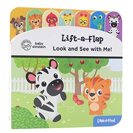 Baby Einstein - Look and See with Me! Lift-a-Flap Look and Find Board Book - PI Kids
