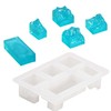 Woohome Silicone Mould for Resin, 6 PCS Mountain Peak Resin
