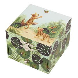 Trousselier - Savannah - Treasure Chest & Music Jewellery Box - Music Box - Ideal Children's Gift - Music Tchaikovsky's Sleeping Beauty - Colour Green