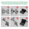 Cabinet Hinge Damper(Pack of 5),Straight Arm Full Overlay Hinge for