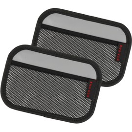 COHEALI Bolsa de Almacenamiento Adhesiva para Interior de Coche, 2 Bolsillos de Malla, Material Microfibra y Oxford, Organizador para Objetos Diversos y Teléfono Móvil