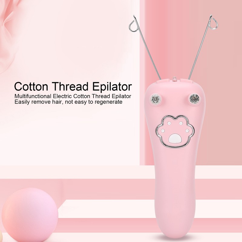 USB Charging Electric Cotton Thread Epilator Facial Body Hair Removal