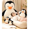 EXQULEG Penguin Cushion Plush Toy Penguin Soft Toy Cuddly Toy