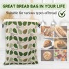 2 Pack Beeswax Bread Bags for Homemade Bread with Zipper,