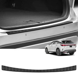 Hugeek Rear Bumper Protector for Lexus 2023 2024 2025 2026 RX RX350 RX350h RX500h F Sport Car Accessories ABS Plastic Material Matte Black Resistant Trunk Door Entry Guards