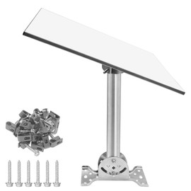 Stainless steel Starlink Gen 3 Heavy Duty Pivot Roof Mount Kit Compatible with Gen3 / V3 Starlink Standard Dish，Adjustable 360 , with Die cast integrated aluminum alloy Starlink Gen 3 Pipe Adapter