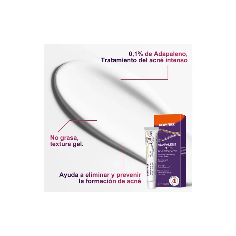 Gel Facial Anti-piel Acne Contiene Adapalene Para Piel Acne