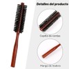 Cepillo de cabello redondo pequeño para cabello fino o corto,