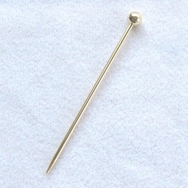 Nagao Pintxos Pick Hors D'oeuvres Pin with Balls, Set of 6, Gold, Made in Japan