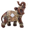 Caredy Elephant Statue Feng Shui Elephant Statue Happy Wood Grain