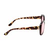 Calabria Sophia Pink FL-41 Glasses Brown Crystal Tortoise Havana Women's