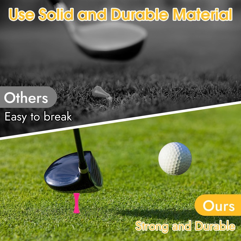 Golf Tees Plastic, 100pcs Castle Golf Tees, Small Castle Tees,