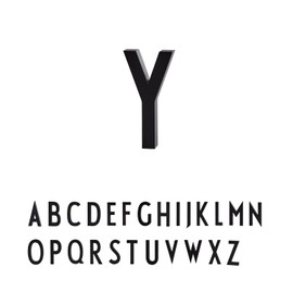 Design Letters Floating House Letters (A-Z) | Aluminium House Numbers | Modern Door Numbers Black | 50mm House Signs Designed in Denmark | Alphabet for Street, Home, Address, Front Door, Apartment