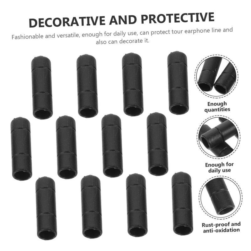 COLLBATH 20pcs Earphone Cover Headphone Adapter Protector Earphone Line Cap