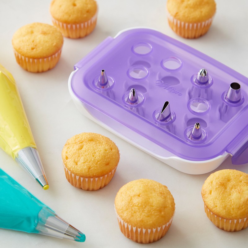 Wilton Piping Tip Set for Cake & Cupcake Decorating, 9-Piece